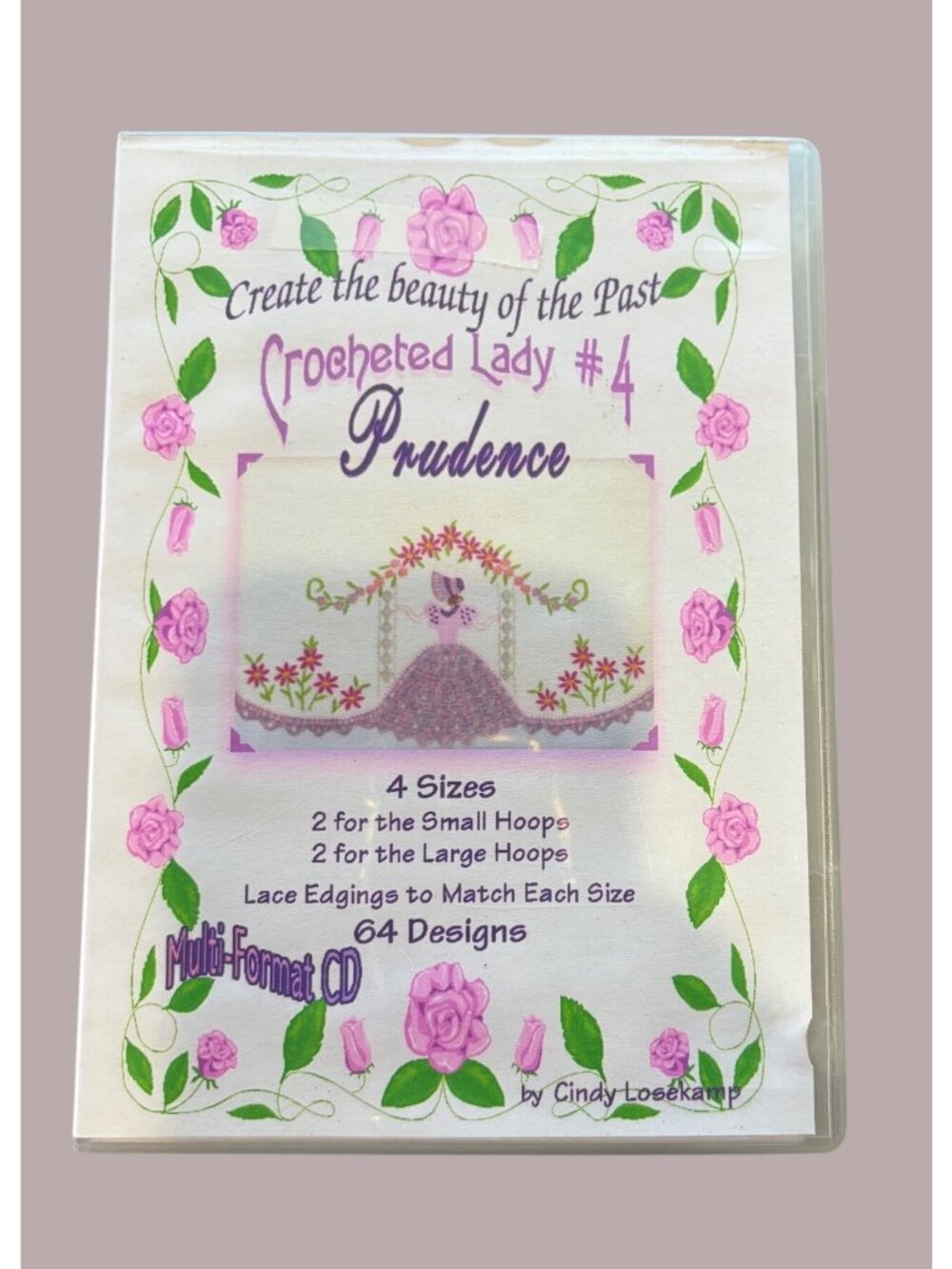 Crocheted Lady #4 Prudence Multi-Format CD With 64 Designs & Lace Edgings Create